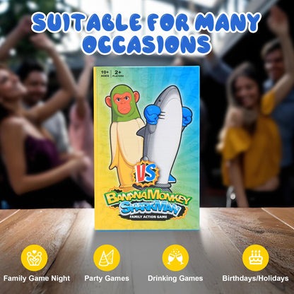Banana Monkey vs Sharkman Flip Game – Fun Toss & Flip Challenge for Family, Party & Group Play | Other Action Games Available In-Store - Image 7
