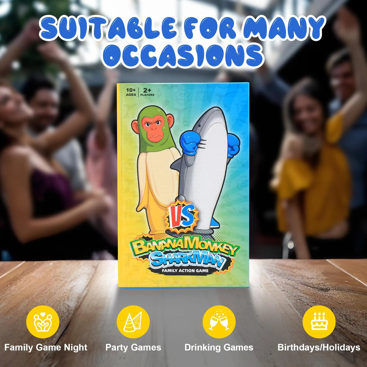 Banana Monkey vs Sharkman Flip Game – Fun Toss & Flip Challenge for Family, Party & Group Play | Other Action Games Available In-Store - Image 7
