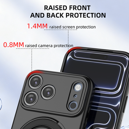 Magnetic Shockproof Phone Case with 360-Degree Rotating Ring Stand and Wireless Charging Support for iPhone 17 Pro – Slim Protective Cover Designed for Home Use, Office Work, Travel, Commuting and Everyday On-the-Go Lifestyle (Purple)  - Image 7