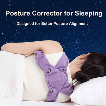 Sleep Posture Corrector for Women and Men – Shoulder Alignment Belt with Soft Cushion, Nighttime Back Support for Better Spine and Upper Body Positioning (L) - Image 2
