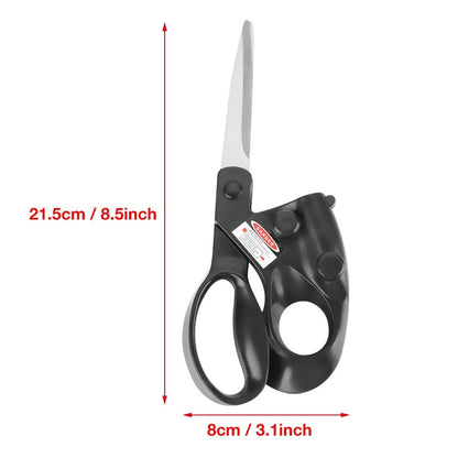 Professional Laser Guided Sewing Scissors for Home Craft Wrapping Gift Fabric Sewing Cut Straight Fast for Fabric Paper Crafts | Upgraded Ergonomic Handle (Black) - Image 4