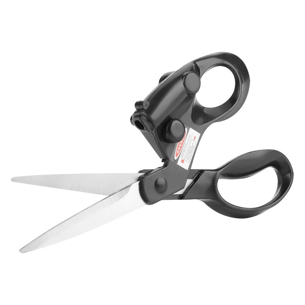 Professional Laser Guided Sewing Scissors for Home Craft Wrapping Gift Fabric Sewing Cut Straight Fast for Fabric Paper Crafts | Upgraded Ergonomic Handle (Black) - Image 6
