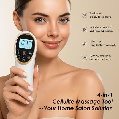 Modern Jingluo Beauty Massager – Electric Meridian Facial & Body Roller with Gentle Suction and Warmth, Multi-Speed Skincare Tool for Relaxing Rituals (White) - Image 3