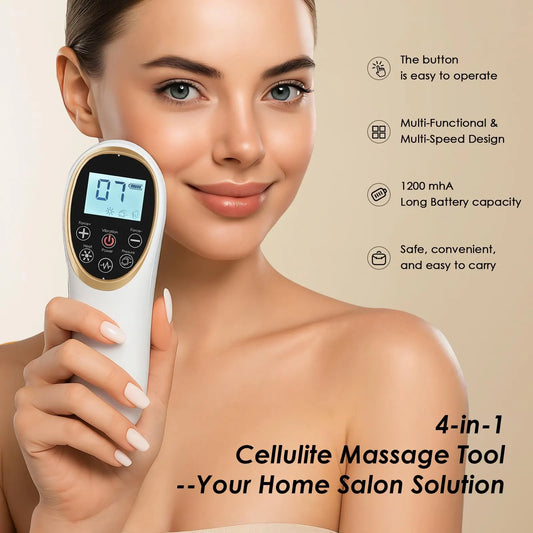 Modern Jingluo Beauty Massager – Electric Meridian Facial & Body Roller with Gentle Suction and Warmth, Multi-Speed Skincare Tool for Relaxing Rituals (White) - Image 3