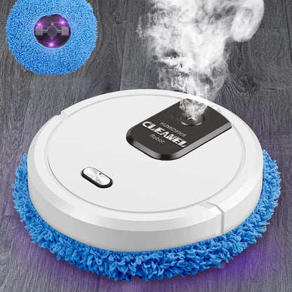 Smart Mopping Robot with Spray & Humidifier – Automatic Floor Cleaner for Hard Floors, Dry and Wet Cleaning, Pet Hair Removal, Compact Design (White) - Image 2