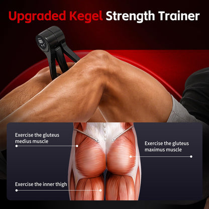 Smart Thigh Trainer with LED Display – 12-80lb Adjustable Resistance, 360° Rotation Kegel Exercise Equipment for Men & Women (Black) | Other Colors Available in Store - Image 6