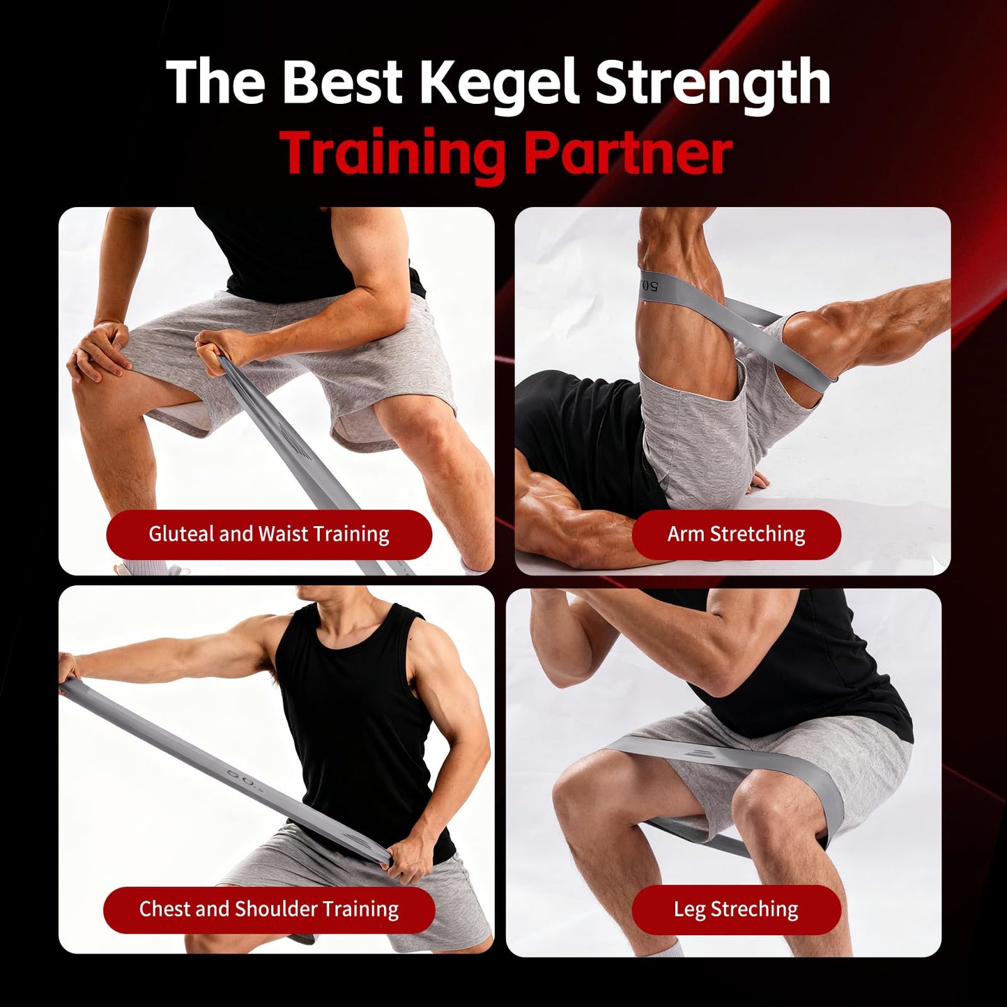 Smart Thigh Trainer with LED Display – 12-80lb Adjustable Resistance, 360° Rotation Kegel Exercise Equipment for Men & Women (Black) | Other Colors Available in Store - Image 7
