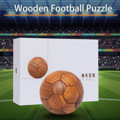 Handcrafted Wooden Football Puzzle – 3D Mortise and Tenon Soccer Ball Assembly Kit | Solid Teak, Walnut | DIY Gift for Adults, Kids & Football Fans - Image 7