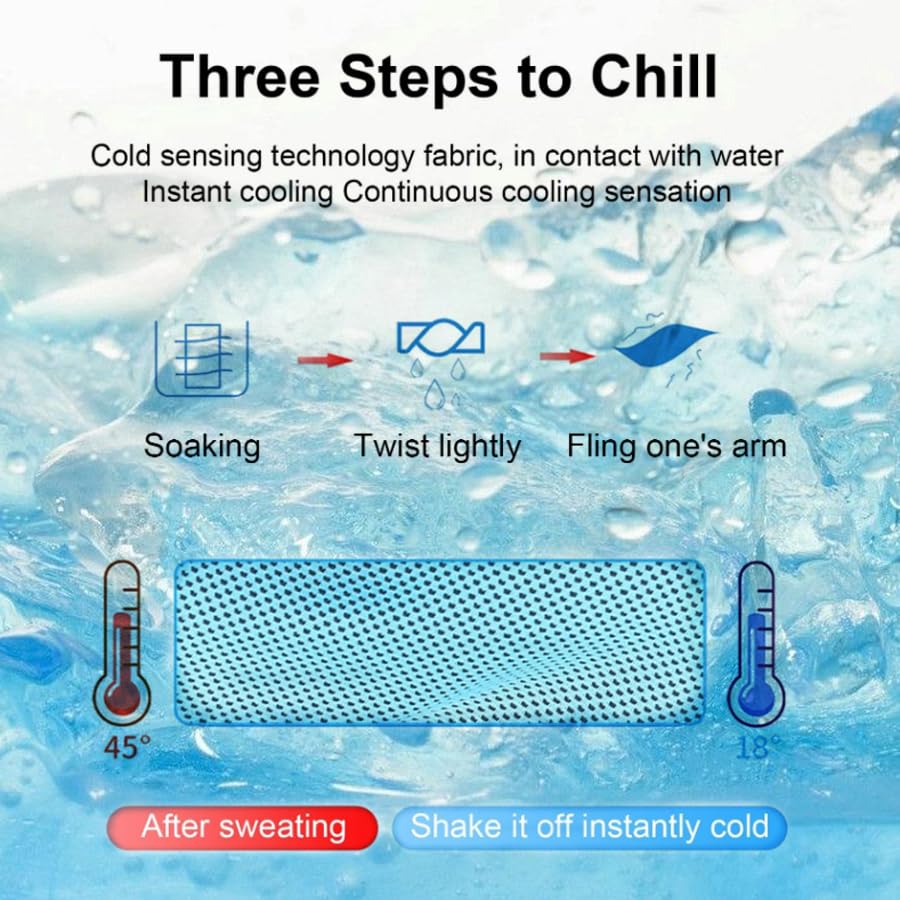 Instant Cooling Towel – Quick-Dry Sport Towel with EVA Storage Case & Carabiner Clip, Ideal for Gym, Outdoor, Travel Swimming(Purple) - Image 3