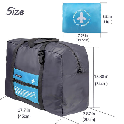 Compact Foldable Travel Duffel Bag – Lightweight Carry-On for Weekend Trips, Overnight & Gym Use (Blue) | Other Colors Available In-Store - Image 2