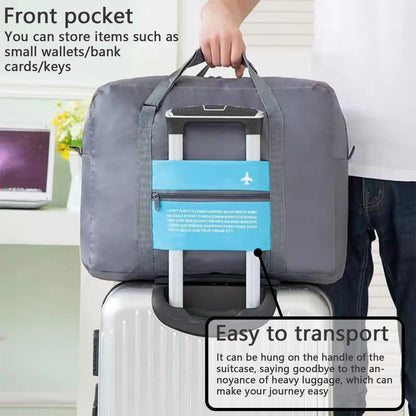 Compact Foldable Travel Duffel Bag – Lightweight Carry-On for Weekend Trips, Overnight & Gym Use (Blue) | Other Colors Available In-Store - Image 7