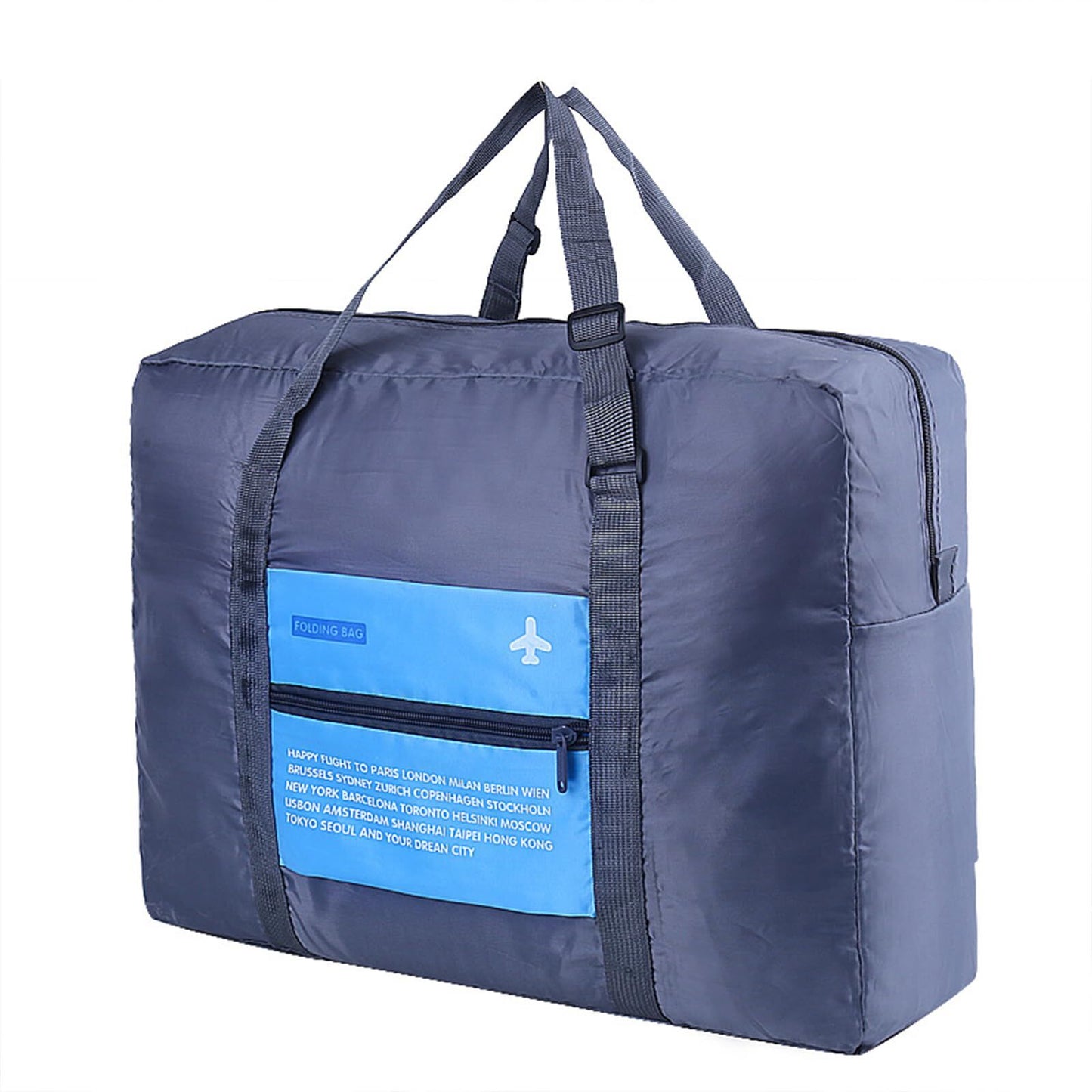 Compact Foldable Travel Duffel Bag – Lightweight Carry-On for Weekend Trips, Overnight & Gym Use (Blue) | Other Colors Available In-Store - Image 8