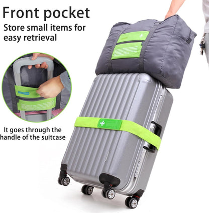 Compact Foldable Travel Duffel Bag – Lightweight Carry-On for Weekend Trips, Overnight & Gym Use (Green) | Other Colors Available In-Store - Image 7