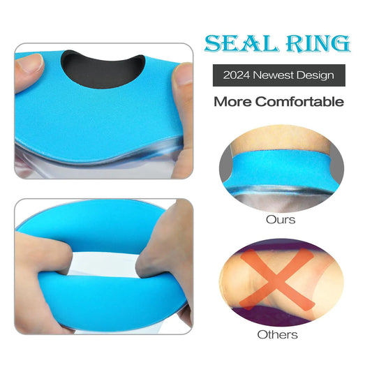 Full Arm Waterproof Shower Sleeve for Kids – Reusable Cast Protector for Hand, Wrist, Elbow & Forearm During Bathing or Water Activities (Blue)  - Image 2
