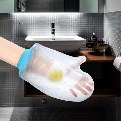 Waterproof Shower Glove for Adults – Reusable Cast & Bandage Protector for Hand, Wrist and Fingers During Bathing or Water Activities (Blue) - Image 5