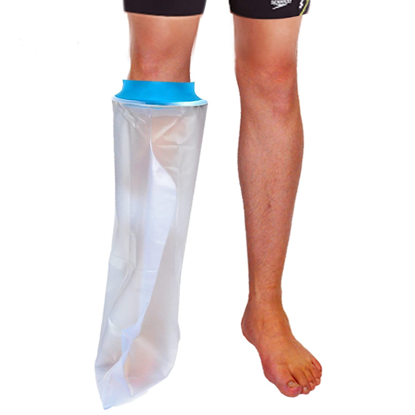 Lower Leg Waterproof Cast Cover for Adults – Reusable Shower Protector for Calf, Ankle & Foot During Bathing or Water Activities (Blue) - Image 5