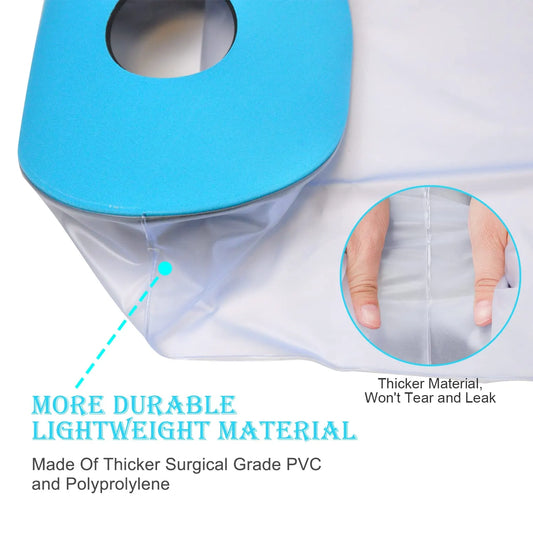 Lower Leg Waterproof Shower Sleeve for Kids – Reusable Cast Protector for Calf, Ankle & Foot During Bathing or Water Activities (Blue) - Image 3