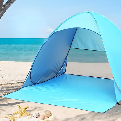 Pop Up Beach Tent: 3-4 Person UPF 50+ Sun Shelter with Carry Bag – Quick-Setup Shade for Beach/Camping(XL) - Image 2