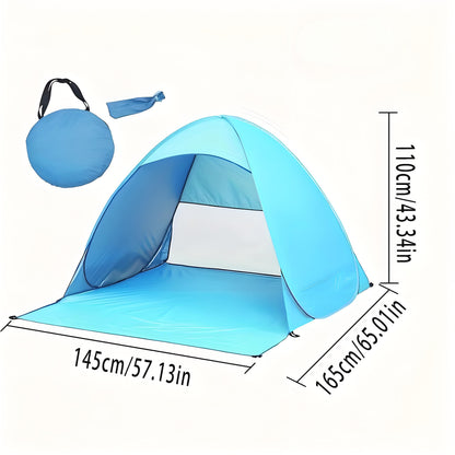 Pop Up Beach Tent: 3-4 Person UPF 50+ Sun Shelter with Carry Bag – Quick-Setup Shade for Beach/Camping(XL) - Image 7