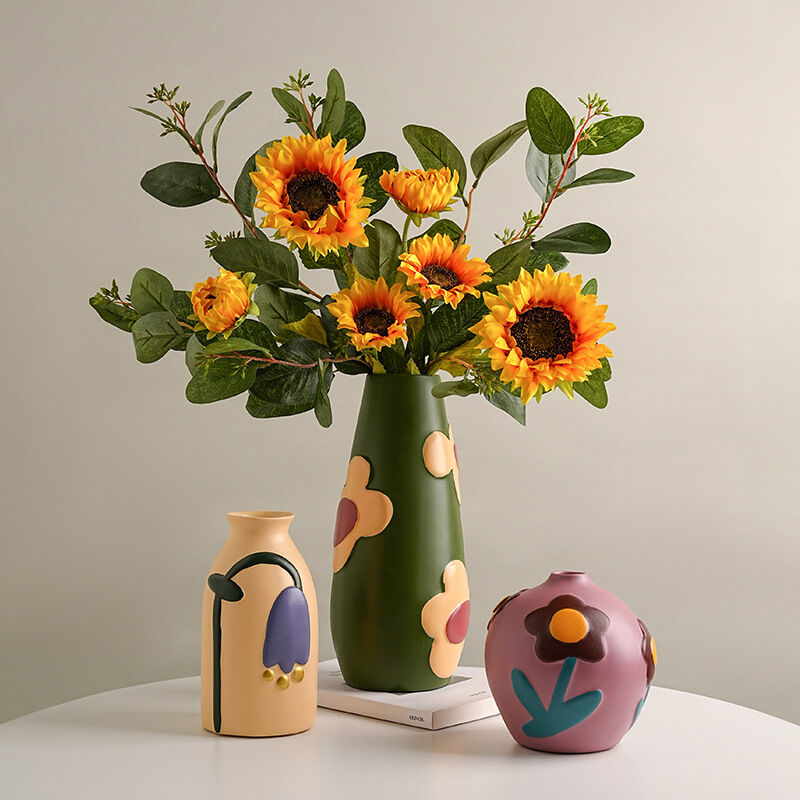 Morandi Painted Ceramic Vase Set (3-Piece) – Modern Home Decor for Flowers | Other Luxury Styles Available in Store - Image 4
