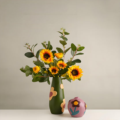 Morandi Painted Ceramic Vase Set (3-Piece) – Modern Home Decor for Flowers | Other Luxury Styles Available in Store - Image 7