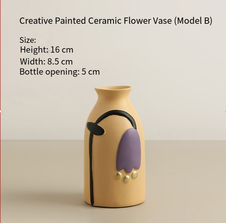 Morandi Painted Ceramic Vase Set (3-Piece) – Modern Home Decor for Flowers | Other Luxury Styles Available in Store - Image 9