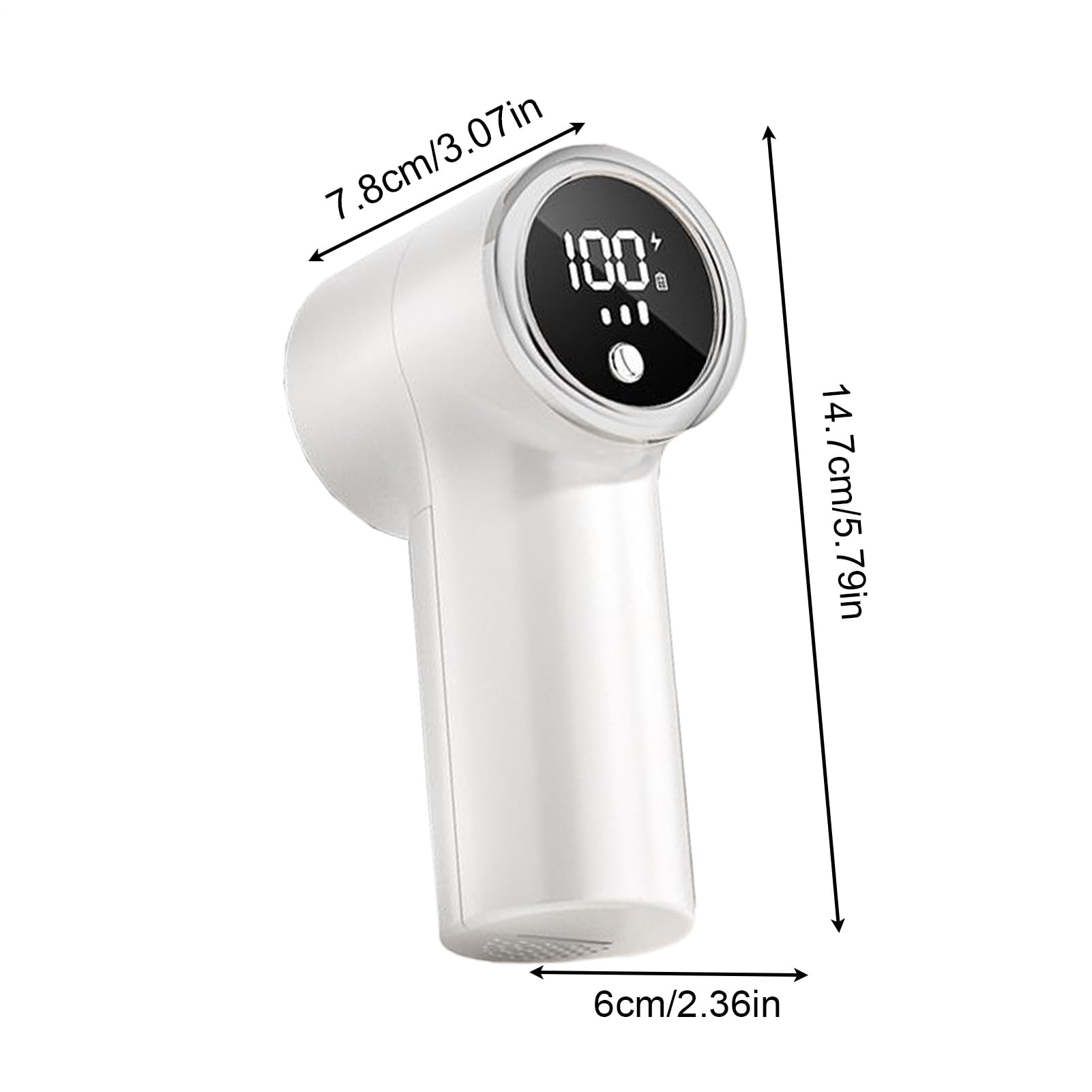 Fabric Shaver with 6 Stainless Steel Blades – USB Rechargeable Lint Remover for Sweaters, Blankets, Carpets & Furniture (White)  - Image 2
