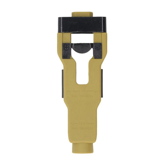 Green Door Latch Mortise Tool – Professional Stainless Steel & ABS Installation Kit for 1-3/4" or 1-3/8" Doors | Accurate Cutting Template with Anti-Slip Handle