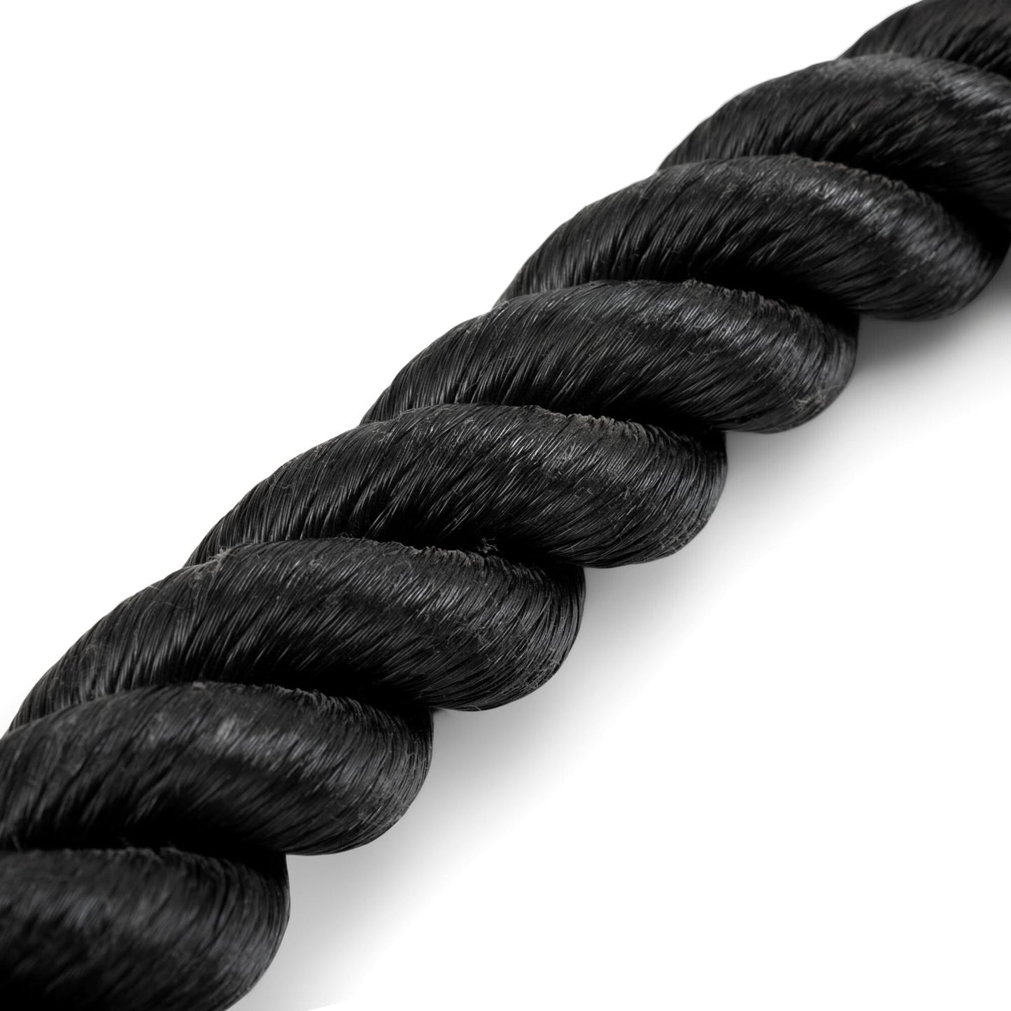 Heavy-Duty Dual-Handle Triceps Rope for Cable Machine – Braided Nylon Fitness Attachment with Rubber Ends (Black) - Image 6