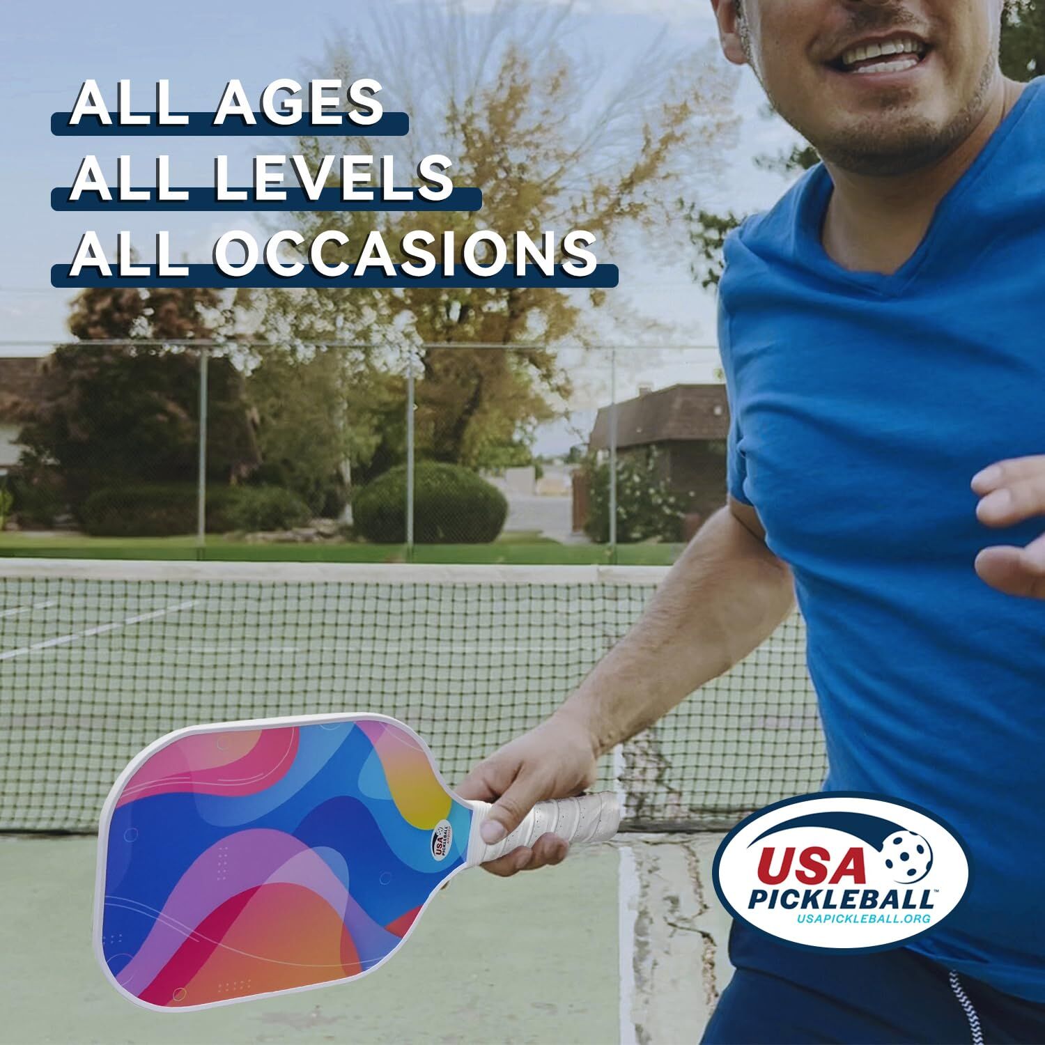 Pickleball Paddle Set with 4 Balls – Fiberglass Surface, Lightweight Grip | Indoor & Outdoor Play  - Image 7