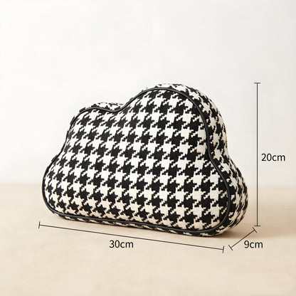 Houndstooth Knit Cloud Bag: Commute & Daily Handbag, Portable Storage Clutch (Black) | Other Colors Available in Store - Image 2