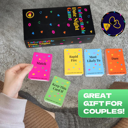 Unforgettable Date Night Game – 300-Card Couple Card Game with Spinner for Romance, Laughter & Connection | Other Fun Games Available In-Store - Image 3