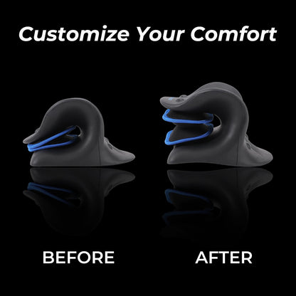 Adjustable Airbag Neck Stretcher – Ergonomic Cervical Traction Pillow with 8 Massage Points for Neck Pain Relief, Portable Spinal Alignment Device for Home, Office, and Travel Use (Black)  - Image 5
