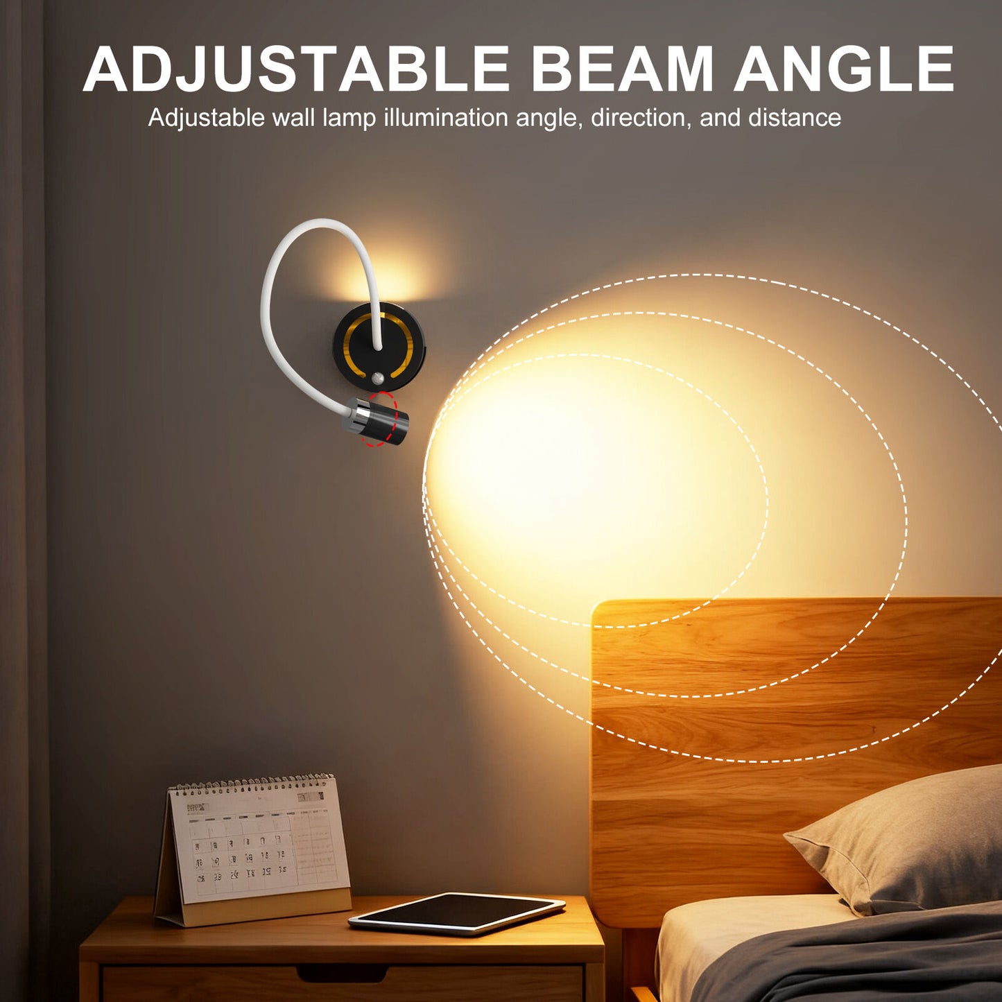 Rechargeable Motion Sensor Night Light – DIY Silicone Hose Lamp for Bedroom & Desk (White) | Other Colors Available in Store - Image 6