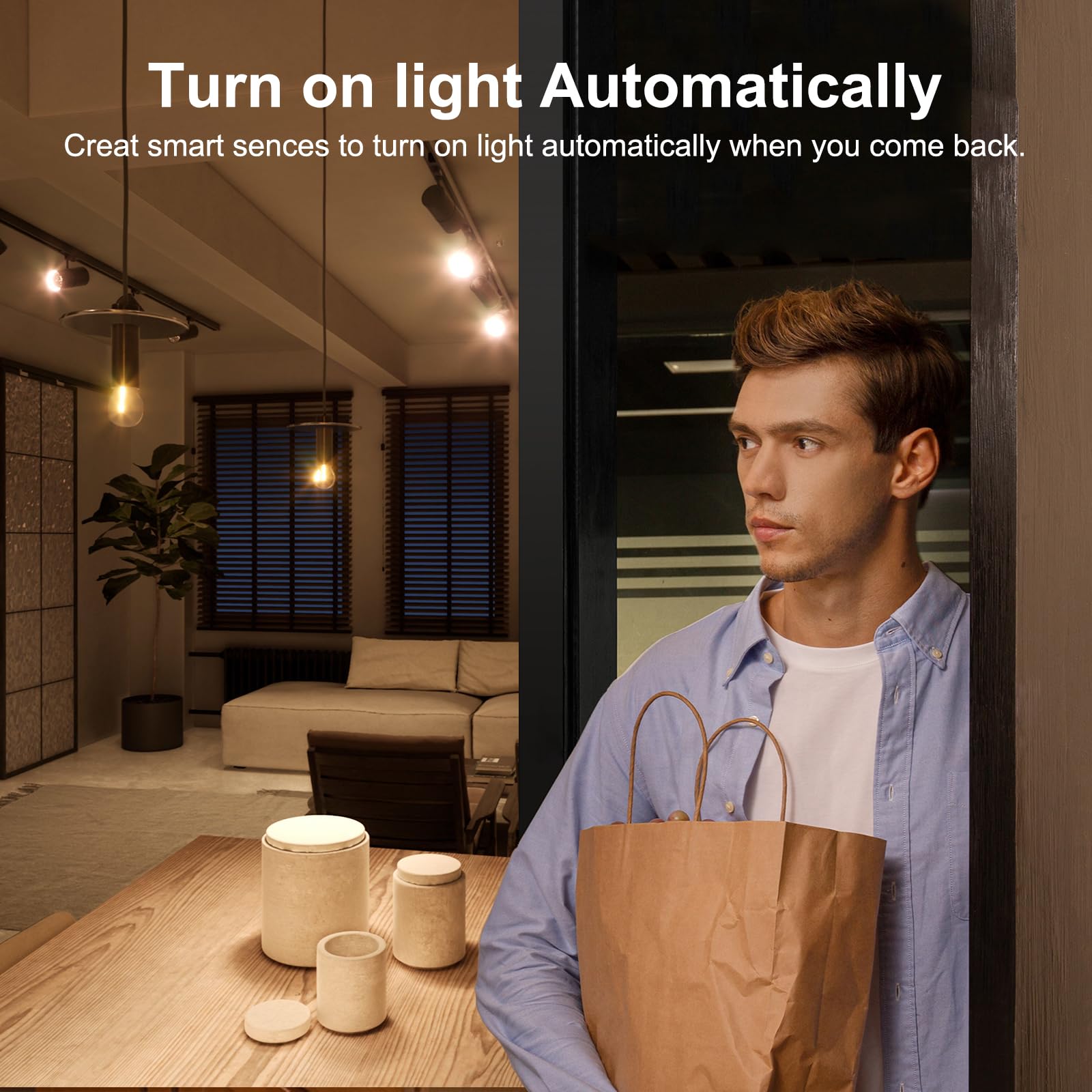 Smart WiFi Motion Sensor with App Alerts – 128° Detection, 6m Range, No Hub Required, Voice Control & Automation (White) - Image 6