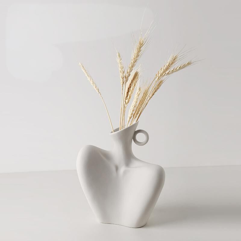 Wabi-Sabi Human Form Vase Set (Black & White) – Artistic Home Decor for Flowers | Other Luxury Styles Available in Store - Image 6
