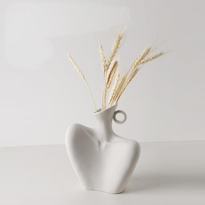 Wabi-Sabi Human Form Vase Set (Black & White) – Artistic Home Decor for Flowers | Other Luxury Styles Available in Store - Image 6