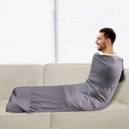 Hooded Sleep Pod: Kids Wearable Blanket – Comfy Hooded Cocoon, Cooling, Machine Washable (Grey, 150×40cm) - Image 5