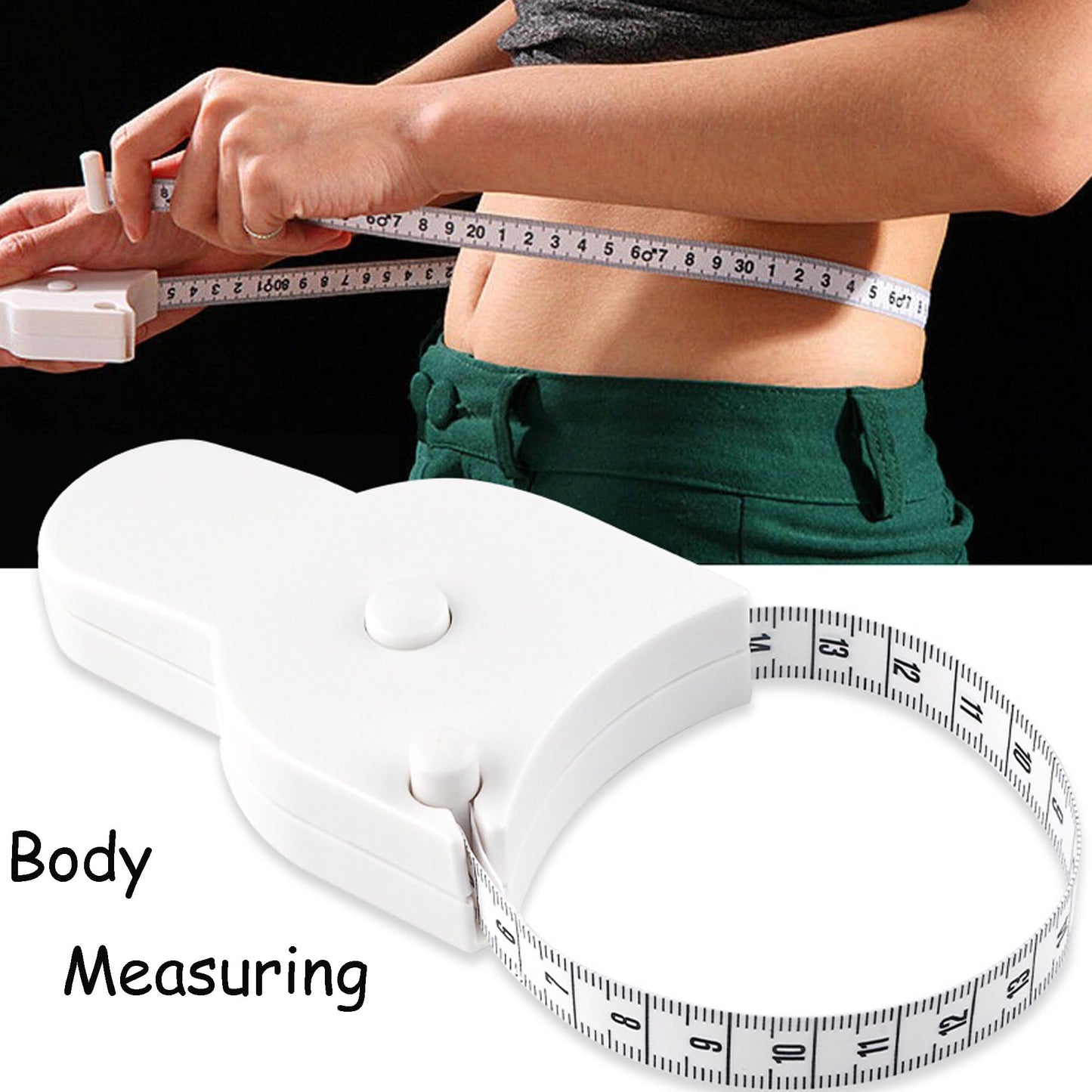 Soft Retractable Body Tape Measure for Fitness, Tailoring & Home Use – 60-Inch Dual-Scale Measuring Tape with Lock, 3-Pack of Identical Units (White) - Image 6