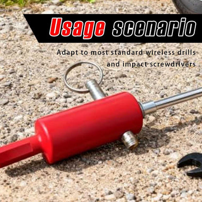 Stop Hand Cranking! Trailer Jack Drill Adapter - Effortless Electric Lift for Standard & Universal Trailer Jacks, Perfect for RV & Boat Trailers (Red) - Image 6