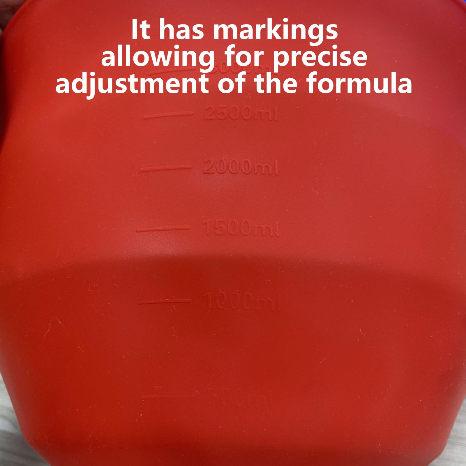 Silicone Bowl Liner for 4.5–5-Quart Stand Mixer – Food-Grade, Collapsible, Non-Stick Replacement Inner Bowl with Lid, Dishwasher Safe, Oven & Fridge Ready (Red) - Image 3