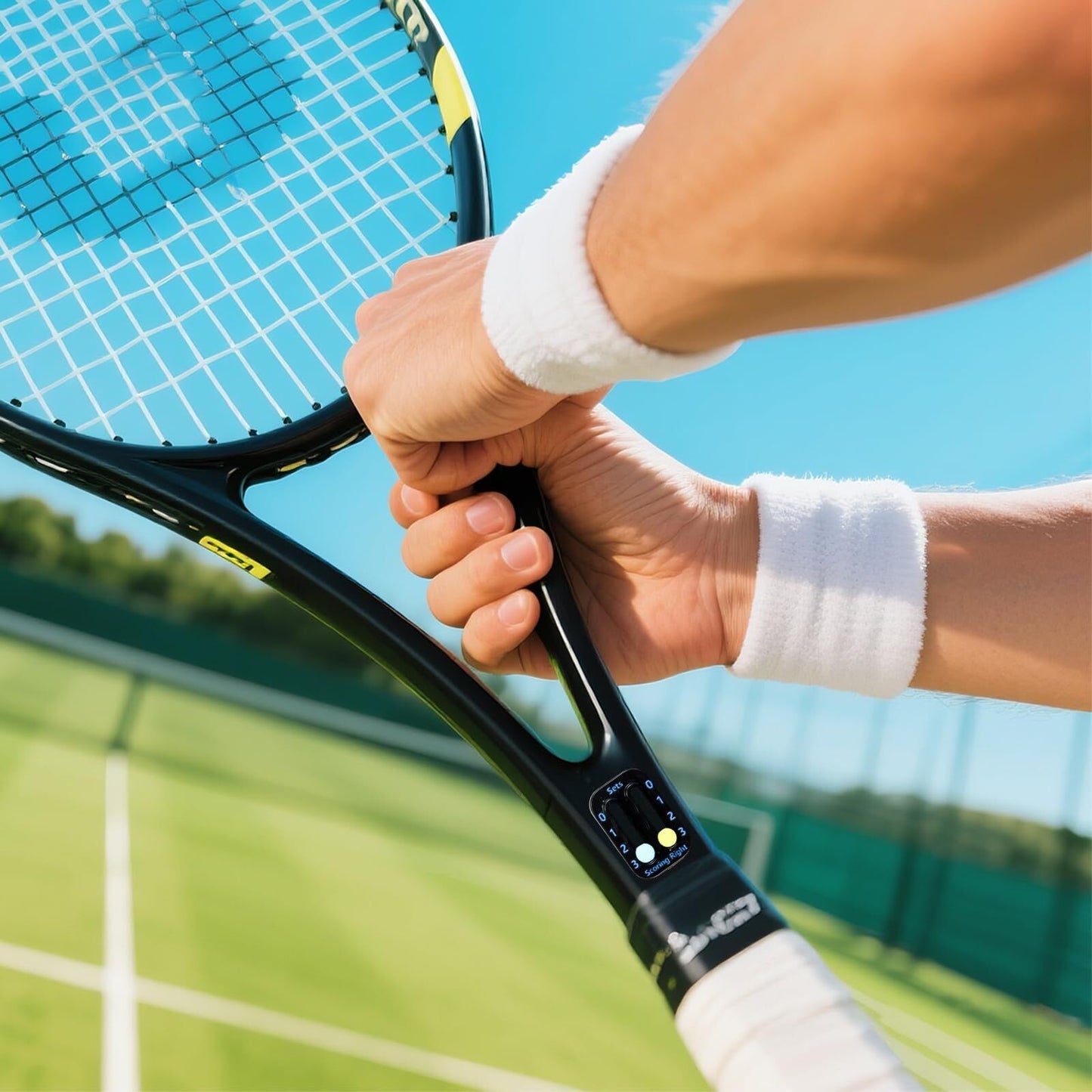 Tennis Racket Scorekeeper 2-Pack in Black – Dual Portable Score Trackers for Points, Games & Sets | Other Colours Available In-Store - Image 6