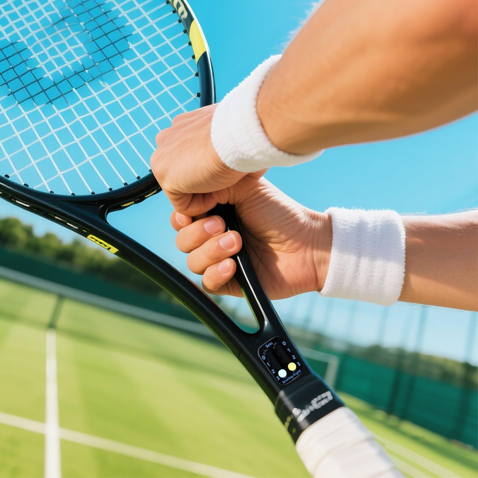 Tennis Racket Scorekeeper 2-Pack in Black – Dual Portable Score Trackers for Points, Games & Sets | Other Colours Available In-Store - Image 6