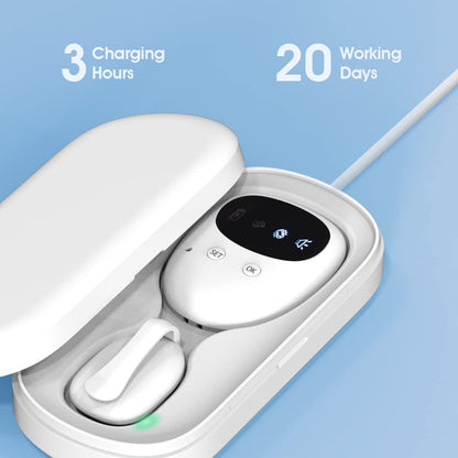 Wireless Bedwetting Alarm for Kids & Adults – Reusable Urine Sensor with Vibration & Sound Alert, No Wires, Easy Clip Design, USB Charging (White) - Image 4