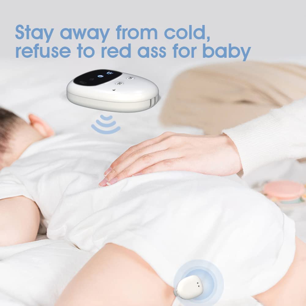 Wireless Bedwetting Alarm for Kids & Adults – Reusable Urine Sensor with Vibration & Sound Alert, No Wires, Easy Clip Design, USB Charging (White) - Image 6