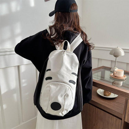 Cute Dog Face Backpack for Kids & Teens – White Cartoon Animal School Bag with Long Ears, Large Capacity Daypack for Girls and Boys (White)  - Image 6