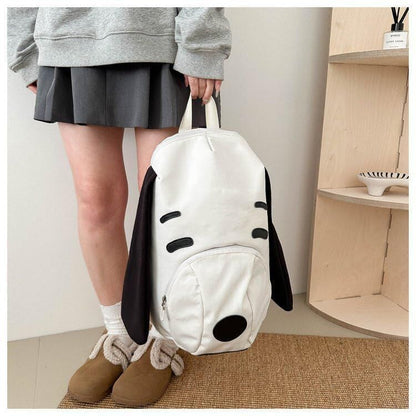Cute Dog Face Backpack for Kids & Teens – White Cartoon Animal School Bag with Long Ears, Large Capacity Daypack for Girls and Boys (White)  - Image 7
