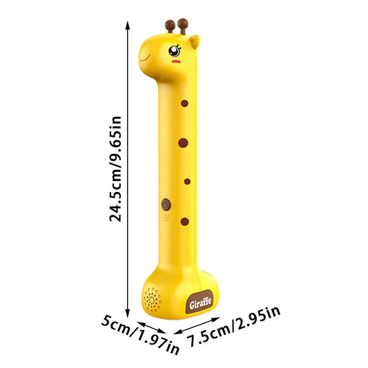 Giraffe Ultrasonic Height Tracker for Kids – Fun Wall-Mounted Growth Measuring Device for Home, Daycare & Pediatric Clinic (Yellow) - Image 2