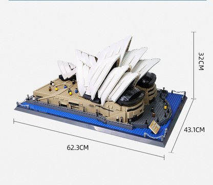 Sydney Opera House Mini Building Blocks Model – Iconic Architectural Masterpiece for Home Display, Gifts & Creative Play (White) | Other Architectural Models Available In-Store - Image 2