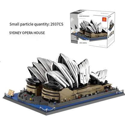 Sydney Opera House Mini Building Blocks Model – Iconic Architectural Masterpiece for Home Display, Gifts & Creative Play (White) | Other Architectural Models Available In-Store - Image 3